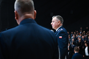 na zdjęciu Komendant Wojewódzki Policji w Katowicach