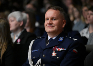na zdjęciu Zastępca Komendanta Wojewódzkiego Policji