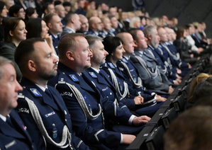 na zdjęciu policjanci podczas gali