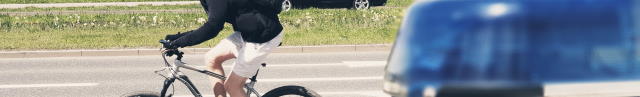 baner, rower, policja
