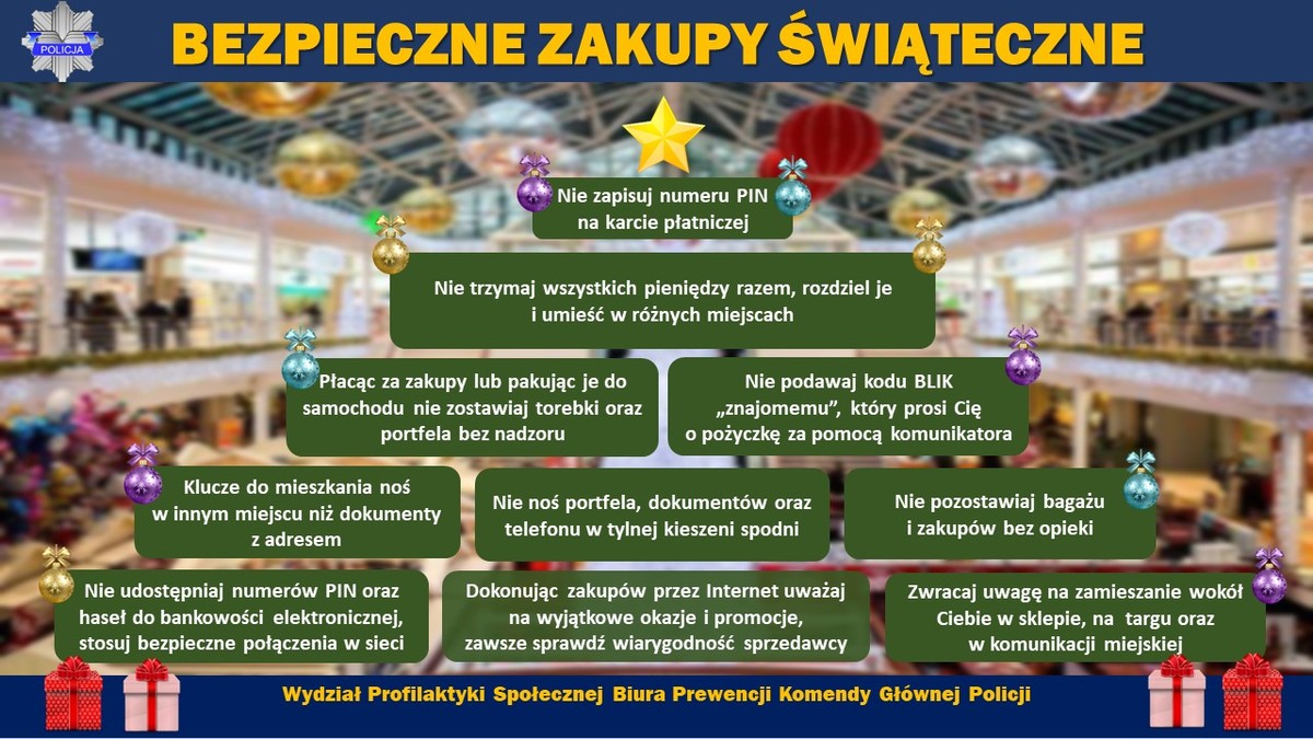 grafika z tekstami porad umieszczonymi w formie choinki
