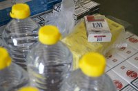 Zarekwirowany na targu alkohol i papierosy