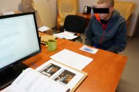 Zatrzymany agresor w trakcie przesłuchania