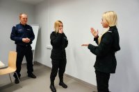 Uczniowie z klas policyjnych w rudzkiej komendzie