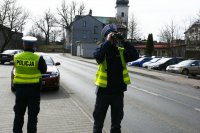 Policjanci w trakcie akcji "Pasy"