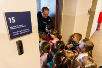 Wizyta przedszkolaków w komendzie