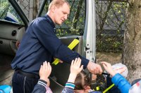 Wizyta przedszkolaków w komendzie