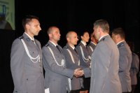 Zdjęcie z uroczystości Święta Policji w Rudzie Śląskiej - foto : UM