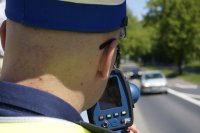 Pomiar prędkości na 1 Maja