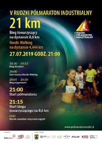 Rudzki półmaraton - plakat informacyjny