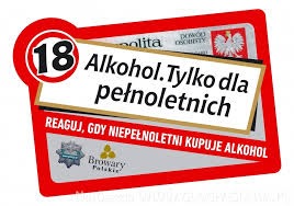 grafika - alkohol tylko dla pełnoletnich