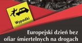 grafika - projekt EDWARD - elementy rozbitego samochodu, znak drogowy uwaga wypadki
