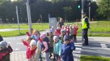 dzieci przechodzą przez zebrę