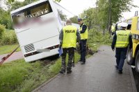 sierż. Przemysław Rytych w czasie wykonywania obowiązków służbowych