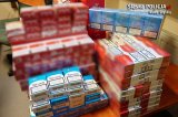 zdjęcie poglądowe z archiwum policji - paczki papierosów