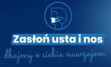 grafika - głowa w maseczce