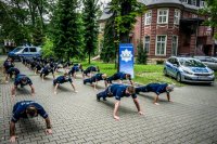 Policjanci z Rudy Śląskiej biorący udział w #GaszynChallenge