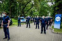 Policjanci z Rudy Śląskiej biorący udział w #GaszynChallenge