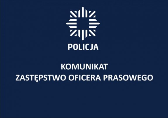 grafika - logo policji i napis zastępstwo oficera prasowego
