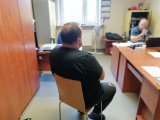 zatrzymany sprawca zabójstwa w trakcie przesłuchania
