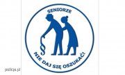 Logo akcji &quot;Seniorze nie daj się oszukać&quot;.