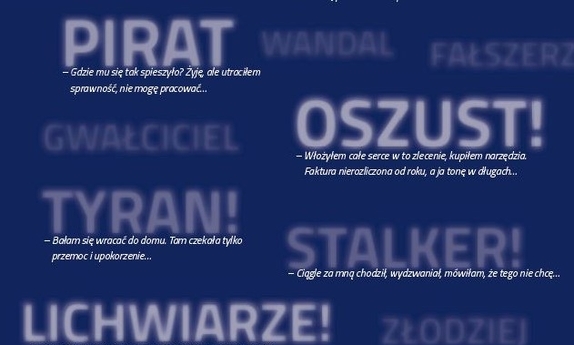 grafika nawiązująca do popularnych przestępstw