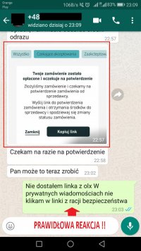 grafika dotycząca oszustw przez olx