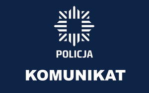 logo policji i napis komunikat