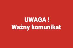 tekst Ważny komunikat