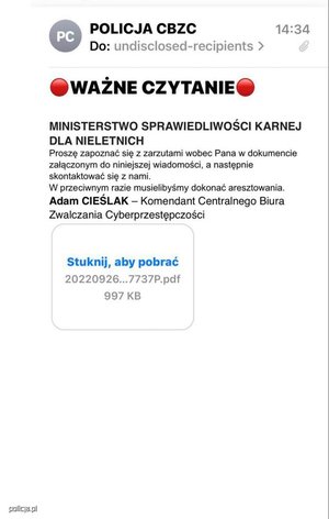 tekst wiadomości dostępny w artykule