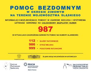 pomoc bezdomnym informacje o numerach telefonów dostępne również w tekście i podanych linkach