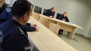 Policjanci w trakcie wykładu