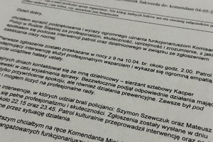 zdjęcie listu elektronicznego z podziękowaniami - treść częściowo opisana w artykule