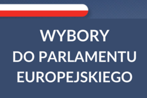 grafika z napisem - wybory do parlamentu europejskiego