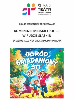 skan podziękowań za współpracę w organizacji Ogrodów śniadaniowych