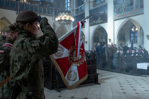 Uczestnicy podczas uroczystości Narodowego Dnia Pamięci Żołnierzy Wyklętych