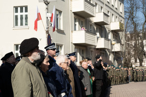 Uczestnicy podczas uroczystości Narodowego Dnia Pamięci Żołnierzy Wyklętych