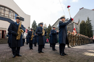 Uczestnicy podczas uroczystości Narodowego Dnia Pamięci Żołnierzy Wyklętych