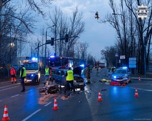 Zdjęcie ze zdarzenia wypadku drogowego