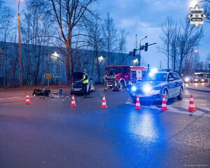 Zdjęcie ze zdarzenia wypadku drogowego