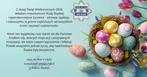 Ilustracja wielkanocna z życzeniami