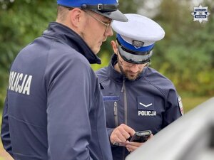 Policjanci w trakcie działań
